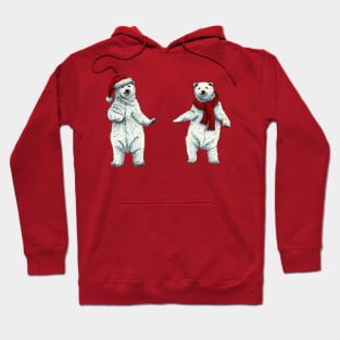 The polar bears wish you a Merry Christmas Hoodie